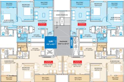 Project Image of 739.27 - 751.32 Sq.ft 2 BHK Apartment for buy in Skyline Avenue