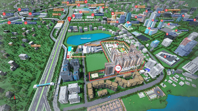 Project Image of 1143 Sq.ft 3 BHK Apartment / Flat for sale in Mahindra World City for Rs. 7550000