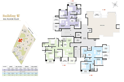 Project Image of 675.55 - 1107.19 Sq.ft 2 BHK Apartment for buy in Rama Celestial City Phase II Building A E H