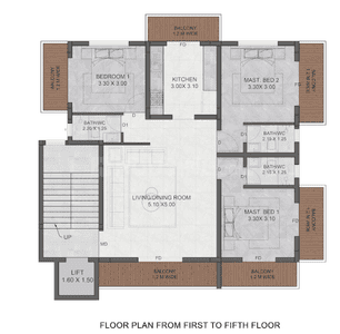 Project Image of 0.0 - 1576.91 Sq.ft 3 BHK Apartment for buy in Mannat Valley View