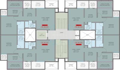Project Image of 0.0 - 544.98 Sq.ft 2 BHK Apartment for buy in Jhamtani Ace Aurum III Tower 03