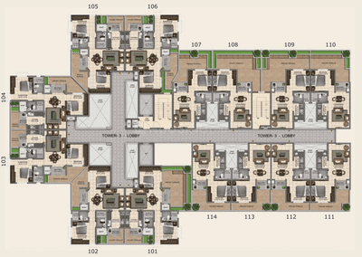 Project Image of 0.0 - 1106.0 Sq.ft 2.5 BHK Apartment for buy in Provident Capella