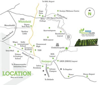 Project Image of 1200.0 - 2400.0 Sq.ft Residential Plot Plot for buy in Ridhi Green Palms Plots
