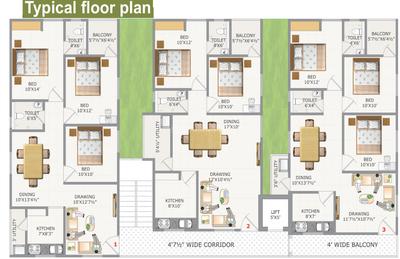 Project Image of 1026.0 - 1206.0 Sq.ft 2 BHK Apartment for buy in SS Navya Elite Homes