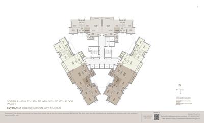 Project Image of 1736.54 - 2400.0 Sq.ft 3 BHK Apartment for buy in Elysian