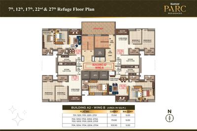 Project Image of 834.0 - 1168.0 Sq.ft 2 BHK Apartment for buy in Kumar Parc Residences