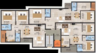 Project Image of 921.0 - 1771.0 Sq.ft 2 BHK Apartment for buy in Live Shree RJ Nivas