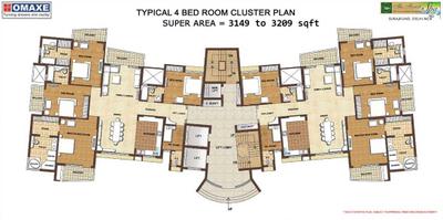 Project Image of 2520.0 - 4259.0 Sq.ft 4 BHK Apartment for buy in Omaxe The Forest Spa