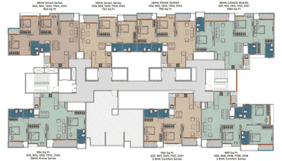 Project Image of 1200 Sq.ft 3 BHK Apartment / Flat for sale in Kiwale for Rs. 9119000