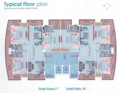 Project Image of 0.0 - 2074.0 Sq.ft 3 BHK Apartment for buy in Maa Ramashram Complex