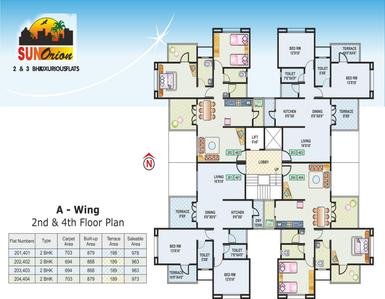 Project Image of 1010.0 - 1303.0 Sq.ft 2 BHK Apartment for buy in Mittal Sun Orion