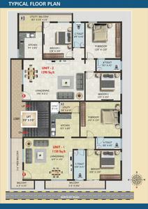 Project Image of 1150.0 - 1290.0 Sq.ft 2 BHK Apartment for buy in Laavanya MVS Elegant