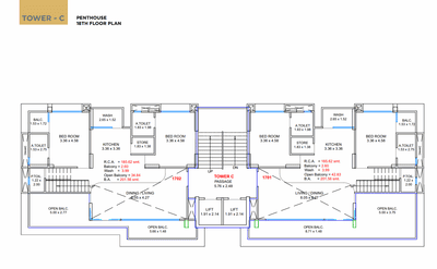 Project Image of 1230.96 - 3344.99 Sq.ft 2 BHK Apartment for buy in Bhadra Casa Cielo
