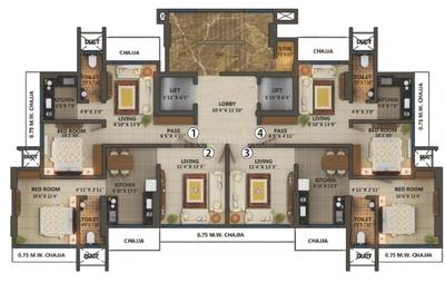 Project Image of 837.0 - 1604.0 Sq.ft 2 BHK Apartment for buy in Space Prem Leela Heights