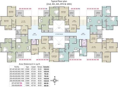 Project Image of 427.0 - 673.0 Sq.ft 1 BHK Apartment for buy in Choice Goodwill Valencia