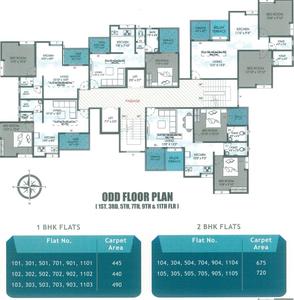 Project Image of 438.0 - 717.0 Sq.ft 1 BHK Apartment for buy in B G Radheya