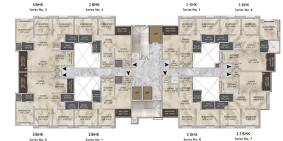 Project Image of 577.27 - 1108.89 Sq.ft 2 BHK Apartment for buy in Global Serenity D Building