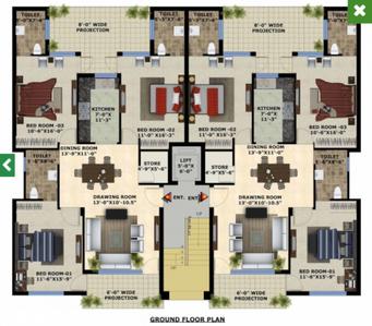 Project Image of 1350.0 - 3120.0 Sq.ft 3 BHK Apartment for buy in Mona Greens-II