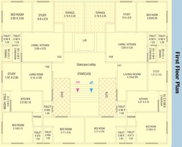 Project Image of 373.51 - 548.96 Sq.ft 1 BHK Apartment for buy in Runmukteshwar Rudraksh Residency