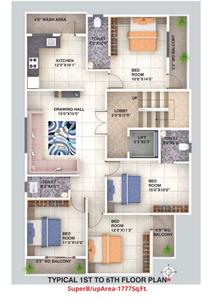 Project Image of 0.0 - 1777.0 Sq.ft 4 BHK Apartment for buy in Shivgauri