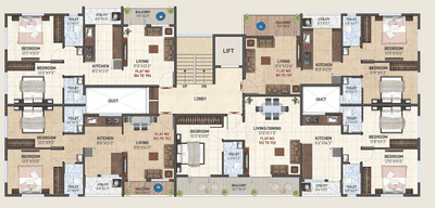 Project Image of 581.57 - 856.27 Sq.ft 2 BHK Apartment for buy in Bhoomi Aaruth Pride