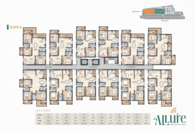 Project Image of 1600.0 - 1855.0 Sq.ft 3 BHK Apartment for buy in JEEVANS ALLURE