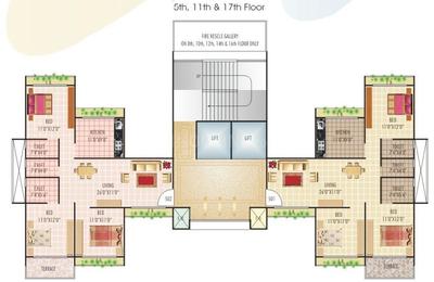 Project Image of 543.0 - 690.0 Sq.ft 3 BHK Apartment for buy in Sunny Orchid Arcade