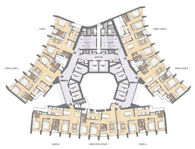 Project Image of 1300 Sq.ft 3 BHK Apartment / Flat for sale in Lower Parel for Rs. 72500000