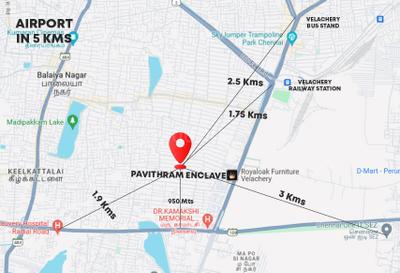 Project Image of 0.0 - 878.0 Sq.ft 2 BHK Apartment for buy in Akshayaa Pavithram Enclave