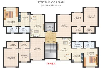 Project Image of 320.0 - 357.0 Sq.ft 1 BHK Apartment for buy in Oswal Dream City Phase 2