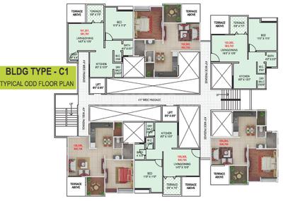 Project Image of 574.9 - 671.56 Sq.ft 2 BHK Apartment for buy in F5 Green County