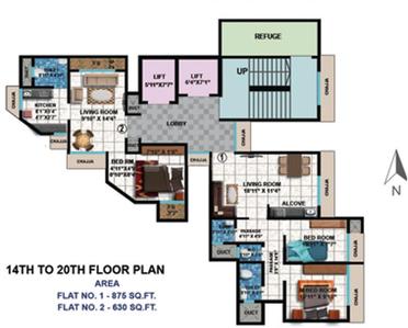 Project Image of 300.0 - 794.0 Sq.ft 1 BHK Apartment for buy in Rupji Swapnapurti