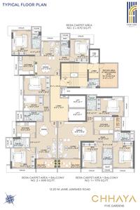 Project Image of 669.95 - 1178.97 Sq.ft 2 BHK Apartment for buy in Fortune Chhaya
