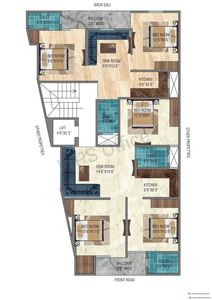 Project Image of 450.0 - 700.0 Sq.ft 2 BHK Builder Floor for buy in Jai Maa Affordable Homes