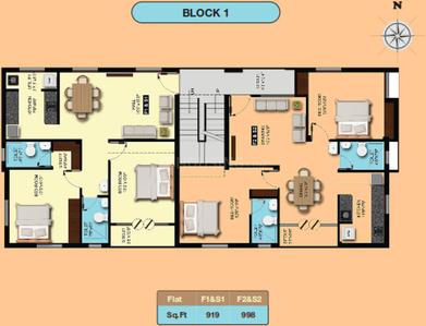 Project Image of 840.0 - 1249.0 Sq.ft 2 BHK Apartment for buy in Sumangali Gajendran Enclave