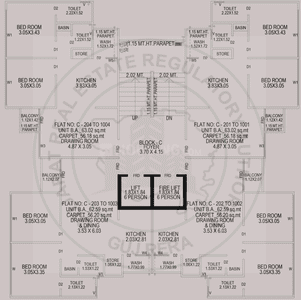 Project Image of 1278 Sq.ft 2 BHK Apartment / Flat for sale in Tragad for Rs. 5151000