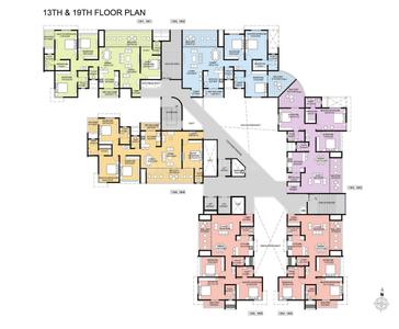 Project Image of 1527.0 - 2123.0 Sq.ft 4 BHK Apartment for buy in Garve Omega Paradise N Wing 57 Mid Town