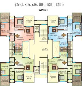 Project Image of 0.0 - 760.0 Sq.ft 2 BHK Apartment for buy in Atur Vally Vista Wing B