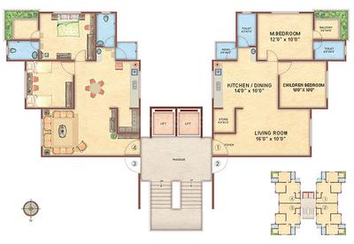 Project Image of 0.0 - 1211.0 Sq.ft 2 BHK Apartment for buy in Happy Home Princess House
