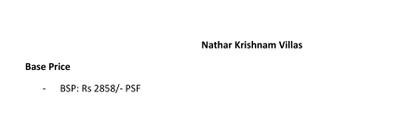 Project Image of 0.0 - 812.0 Sq.ft 3 BHK Villa for buy in Nathar Krishnam Villas