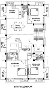 Project Image of 1695.0 - 1730.0 Sq.ft 3 BHK Apartment for buy in India Builders The Gabbro Garden