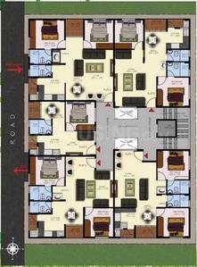 Project Image of 560.0 - 975.0 Sq.ft 1 BHK Apartment for buy in Mahendra AK Brindavan