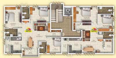 Project Image of 1342.0 - 1624.0 Sq.ft 2 BHK Apartment for buy in Jayalakshmie Sai Akshayam