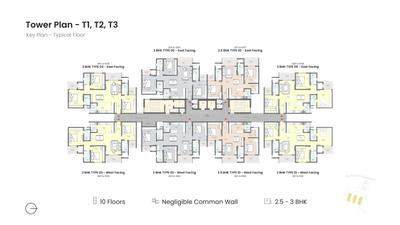 Project Image of 990.0 - 1286.0 Sq.ft 2.5 BHK Apartment for buy in Serene Heights