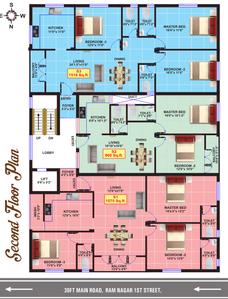 Eeshani Rama Jayam Eeshani Rama Jayam Second Floor Cluster Plan 1