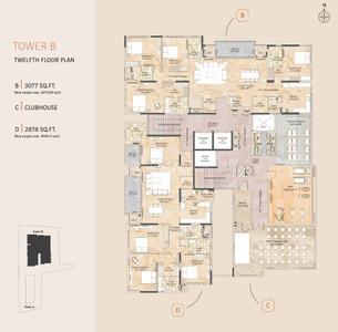 Project Image of 1947.0 - 3156.0 Sq.ft 3 BHK Apartment for buy in Appaswamy Belmont Residences