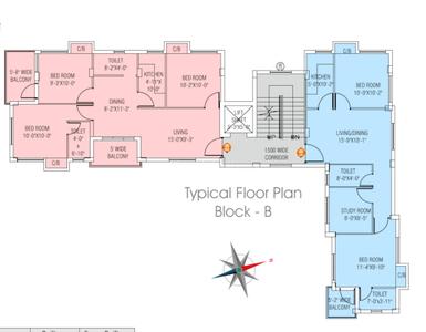 Project Image of 697.0 - 1270.0 Sq.ft 2 BHK Apartment for buy in B G Shantanbala Abasan