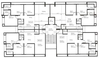 Project Image of 877.0 - 1004.0 Sq.ft 3 BHK Apartment for buy in Mairaa Allied 20 Appartments