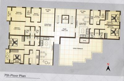 Satishchandra Amrut Tara Residency Cluster Plan 1