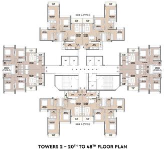 Project Image of 647.67 - 947.34 Sq.ft 2 BHK Apartment for buy in Sunteck Sky Park 2